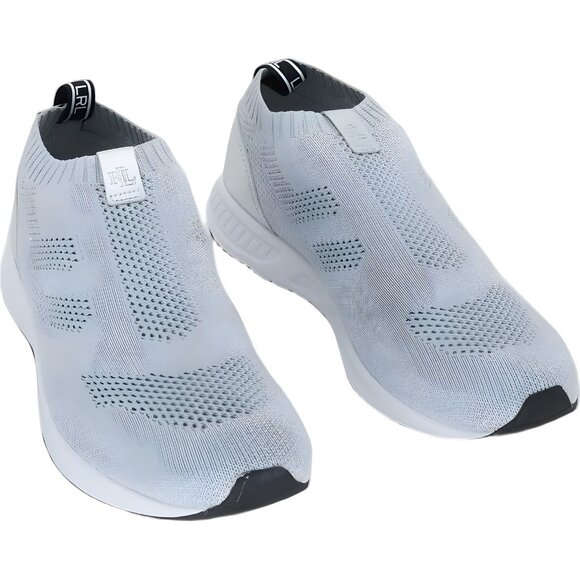 Polo Ralph Lauren Kacie Slip-On Sneakers Silver Women's US 10M - Picture 1 of 6